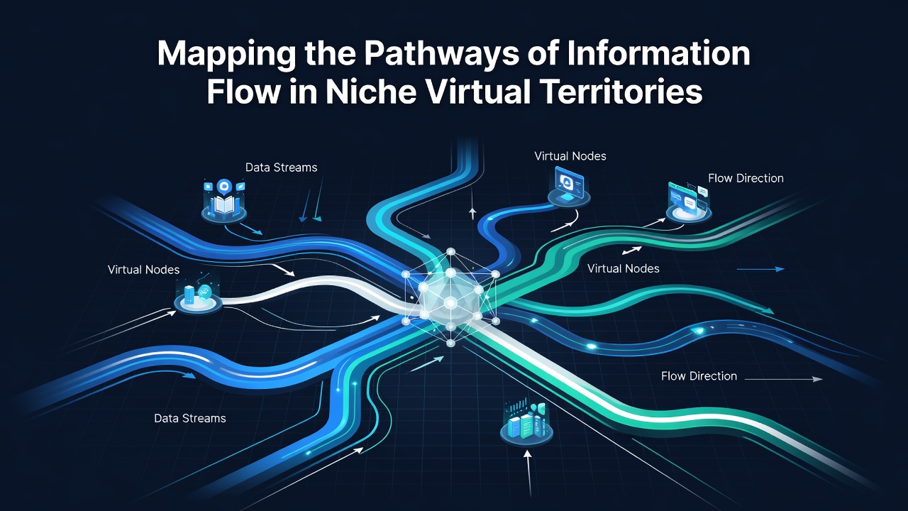 Mapping the Pathways of Information Flow in Niche Virtual Territories