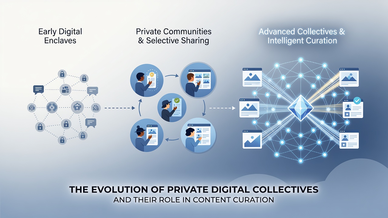 The Evolution of Private Digital Collectives and Their Role in Content Curation